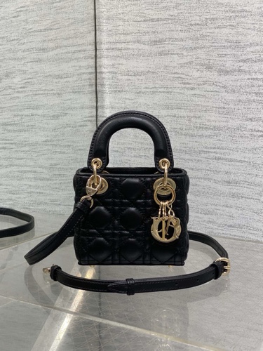 Micro Lady Dior Bag black